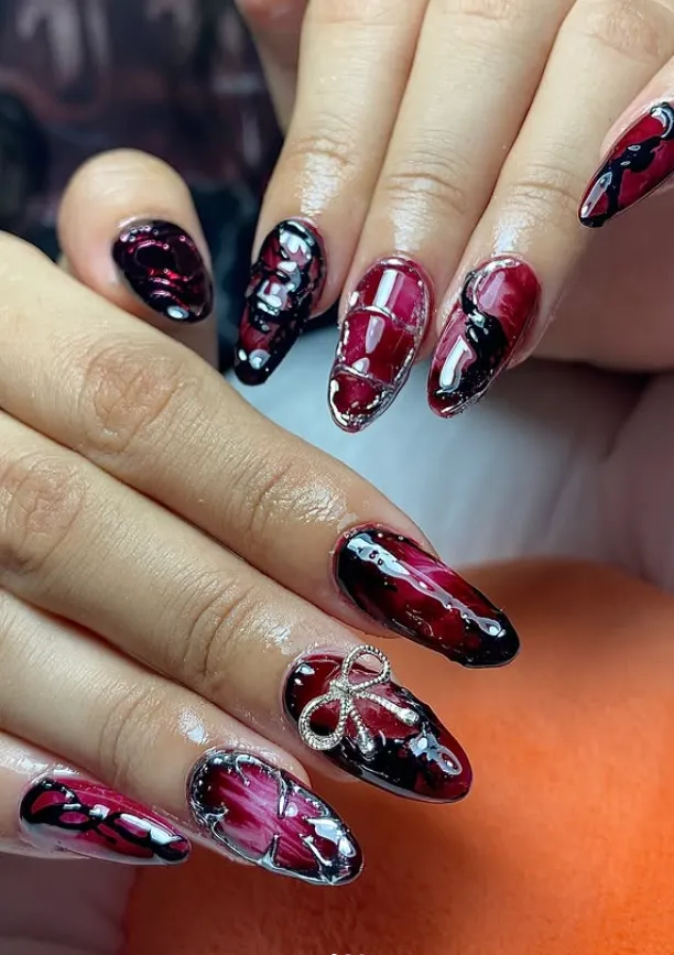 Press-on nail Ruby Gloss